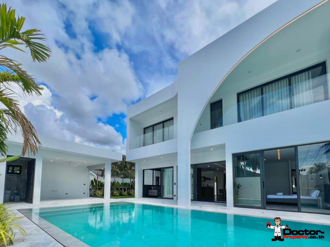 New Modern 4 Bedroom Private Pool Villa in Lamai, Koh Samui – For Sale